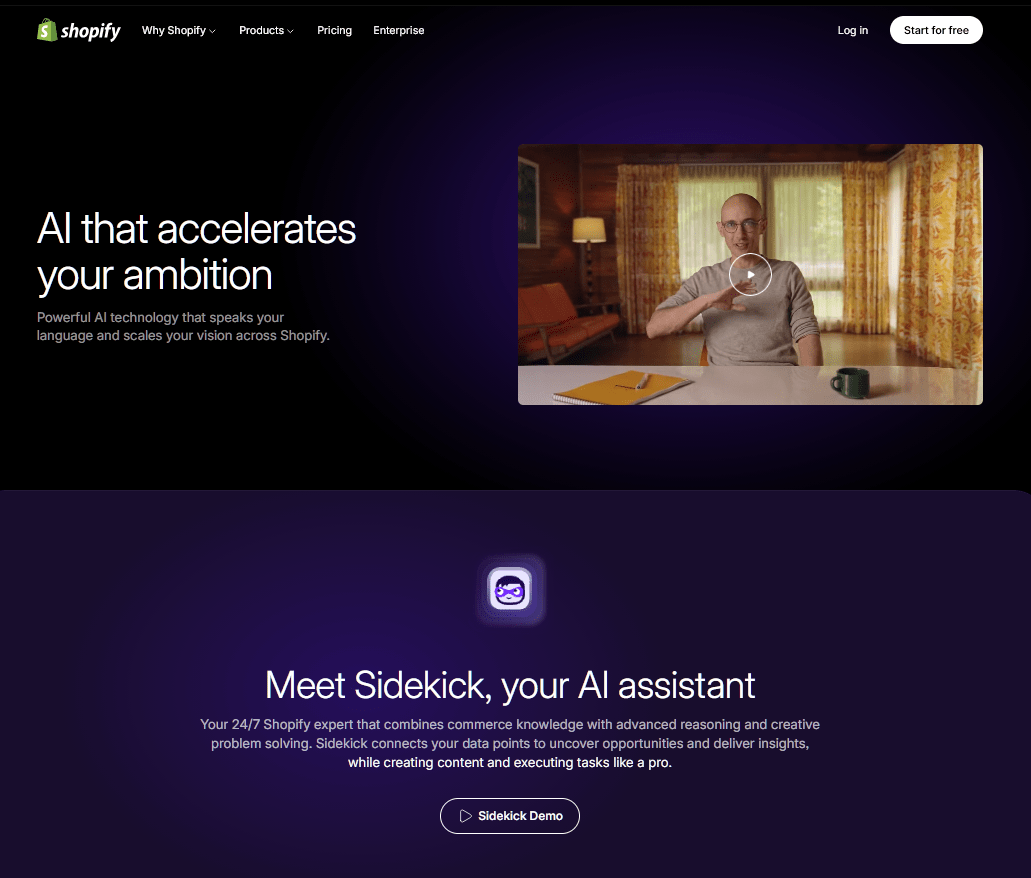 Shopify Magic and Sidekick