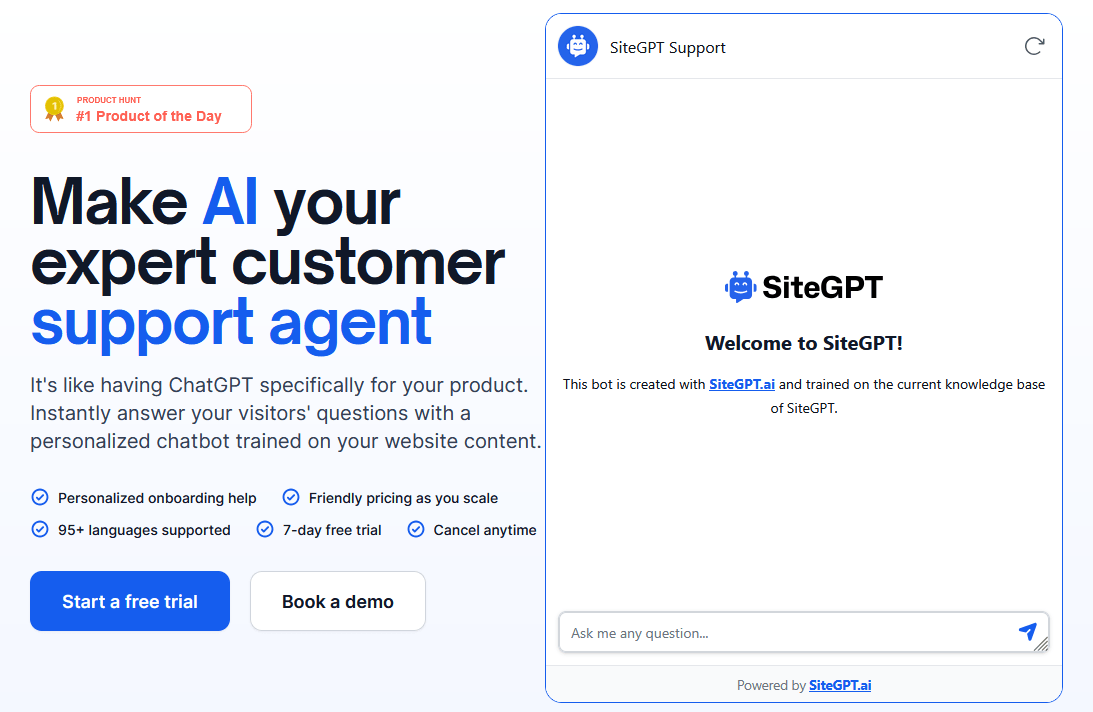 sitegpt-a-chatbase-alternative - HeroThemes SiteGPT a Chatbase alternative