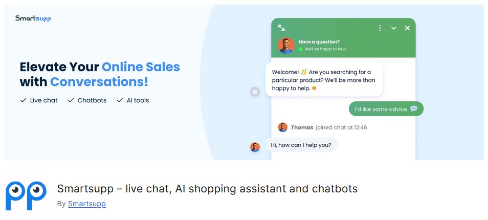 Smartsupp Live Chat with AI Assistant