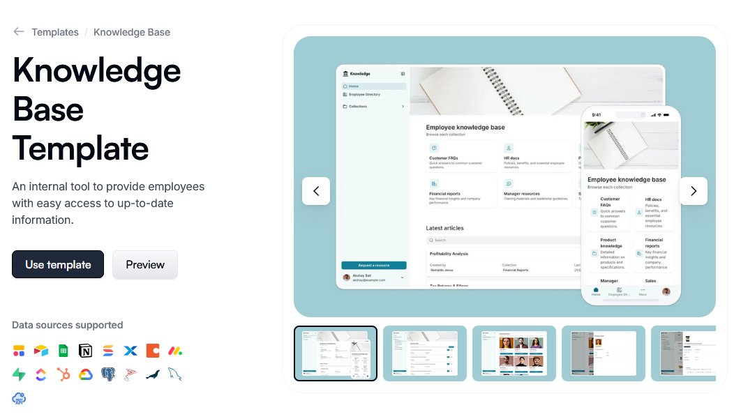 Softr Knowledge Base Template
