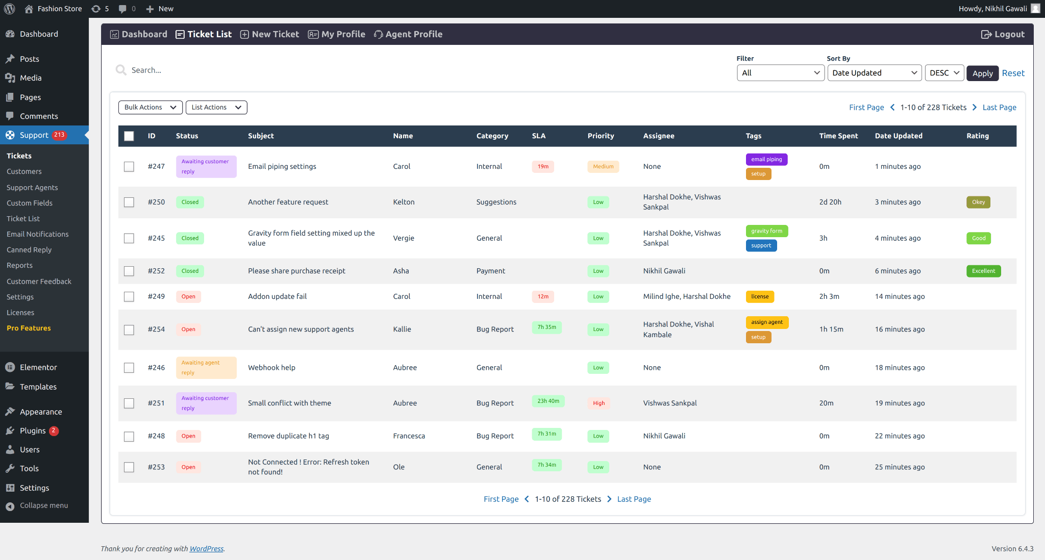 SupportCandy ticketing system