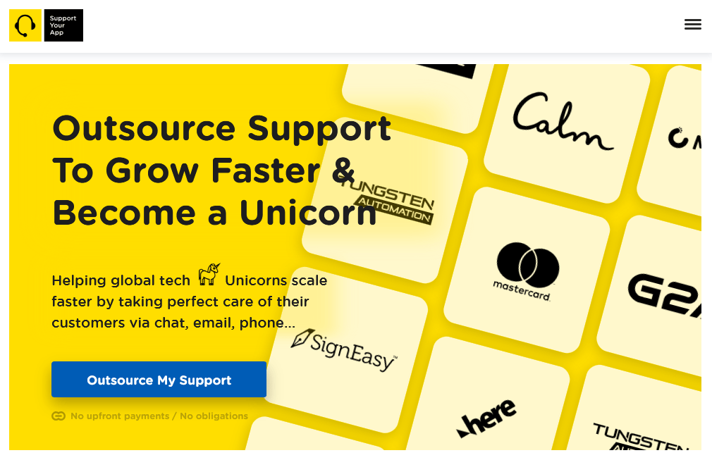 SupportYourApp for eCommerce and SaaS support