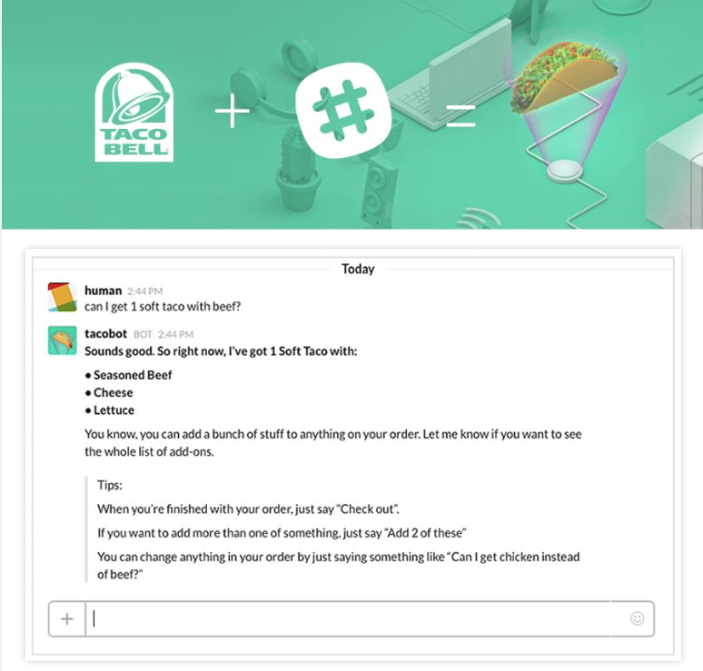 Taco Bell’s TacoBot for Slack