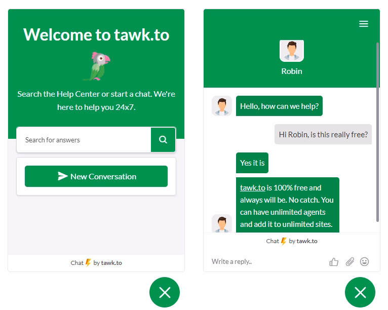 Plugin de chat en direct Tawk to pour WordPress