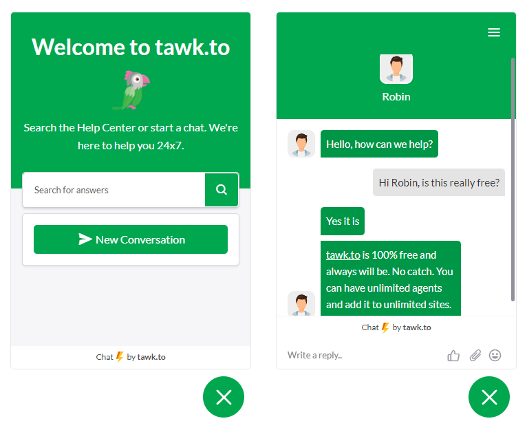 Tawk to Live Chat WordPress plugin