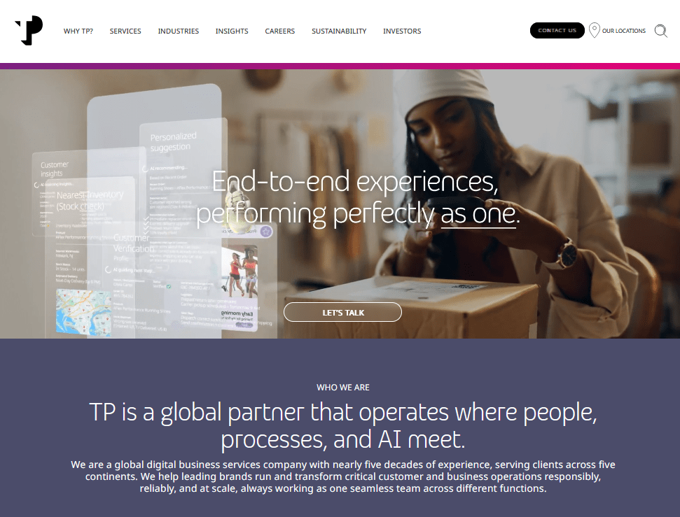 Teleperformance outsourcing company