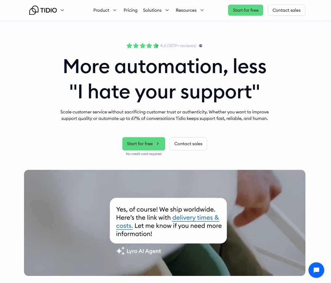 Tidio customer service platform