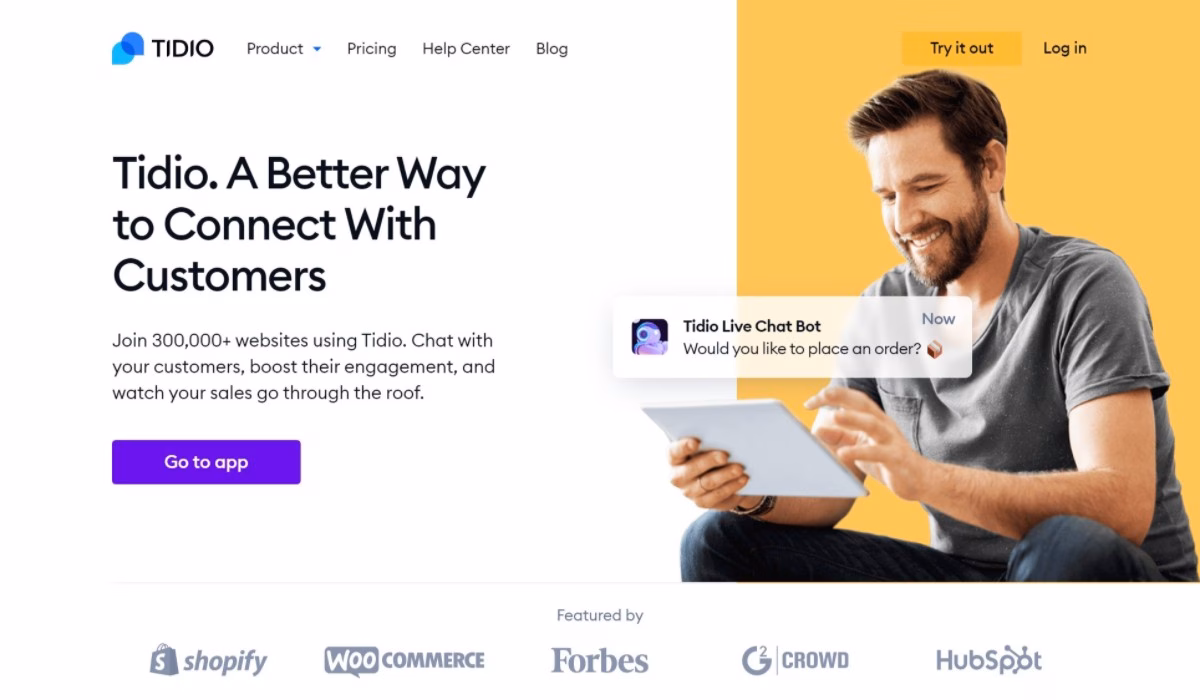 tidio - HeroThemes Tidio live chat customer support tool