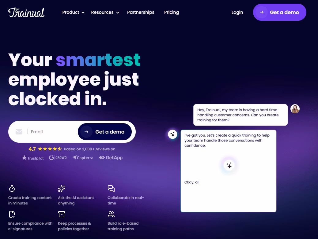 Trainual software