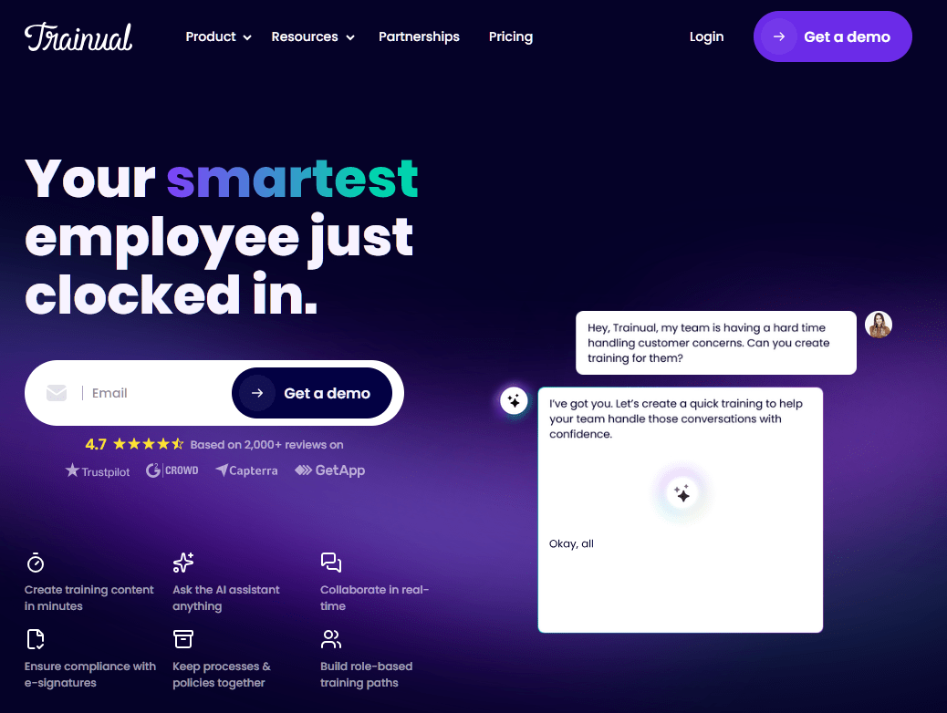 Trainual software