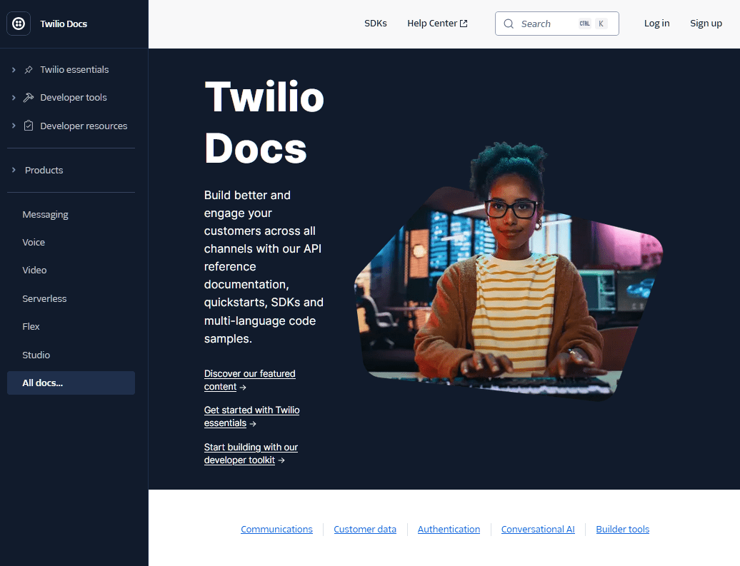 Twilio technical Documentation example