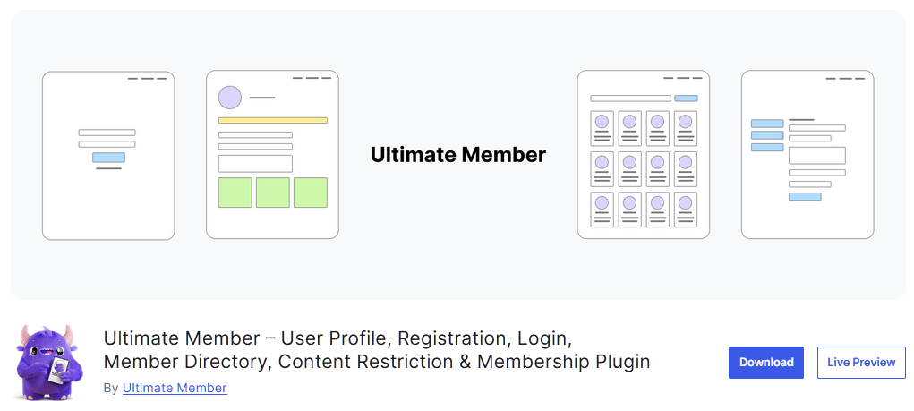 Ultimate Member WordPress plugin