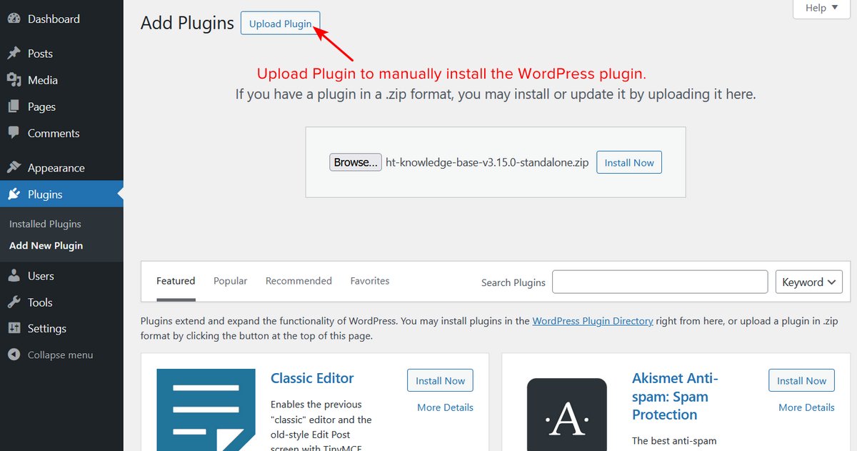 Uploading Heroic KB plugin