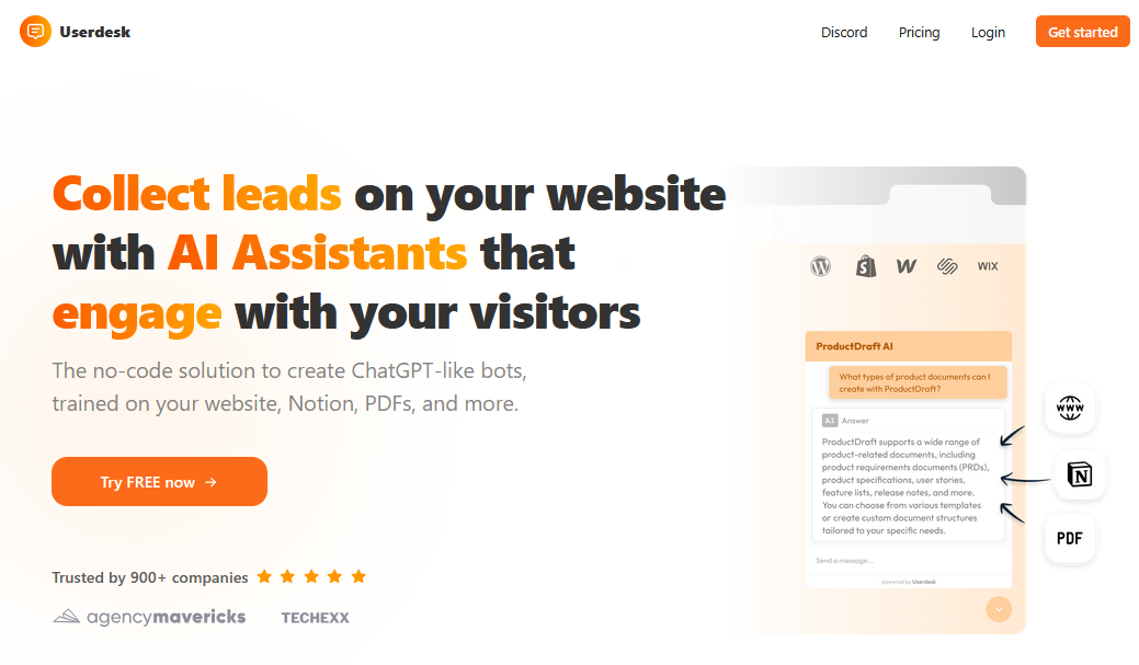 Userdesk AI Assistants