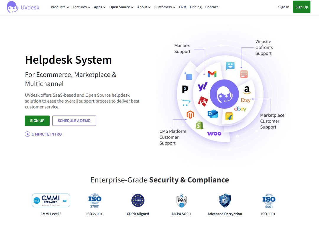 UVdesk open-source shared inboxes