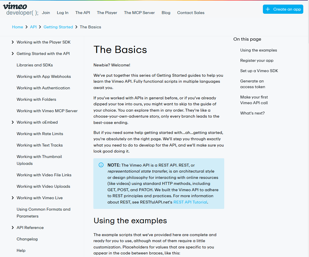 Vimeo simple api documentation