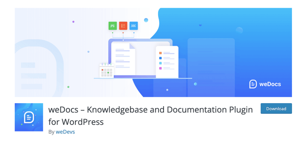 weDocs knowledge base and documentation plugin for WordPress