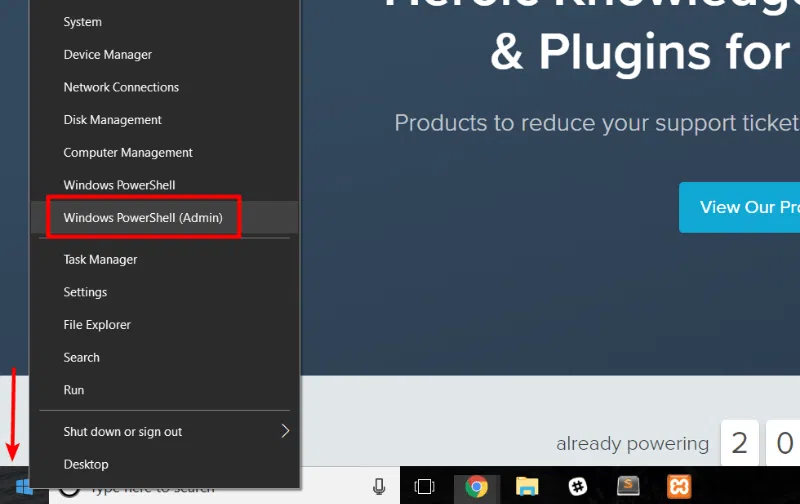 wordpress-intranet-3 - HeroThemes accessing powershell