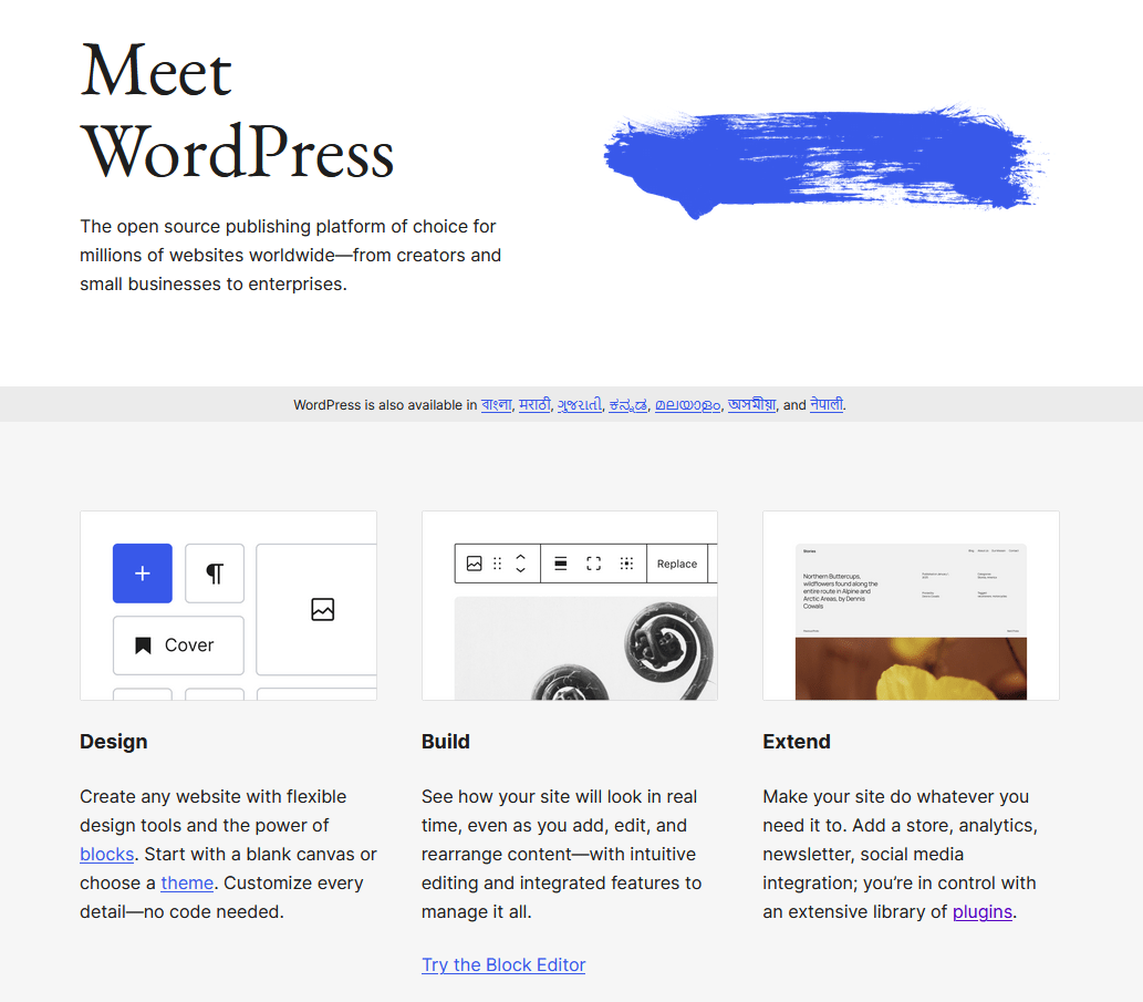 WordPress Open Source Software