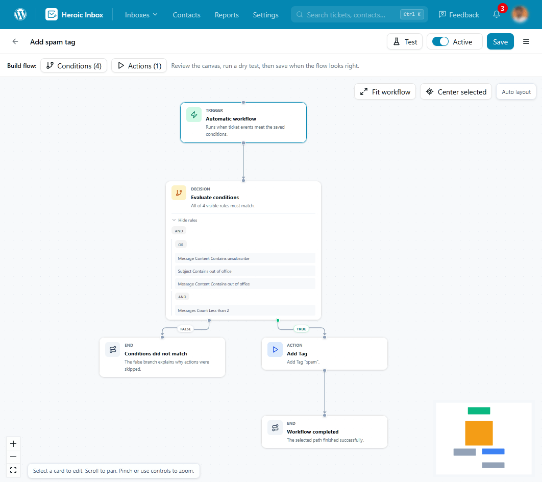 Workflow automation example