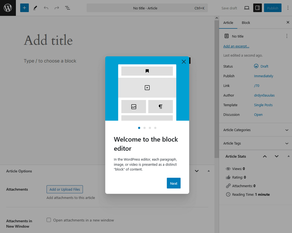WrodPress visual builder